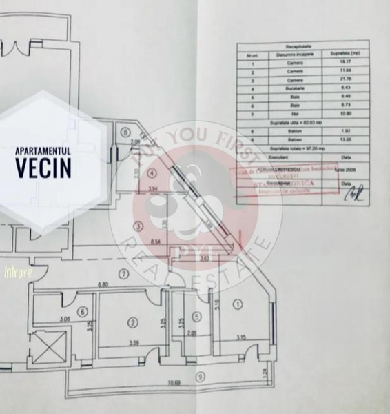 Cutitul de Argint l Apartament 3 camere l Decomandat l 98mp l B10618